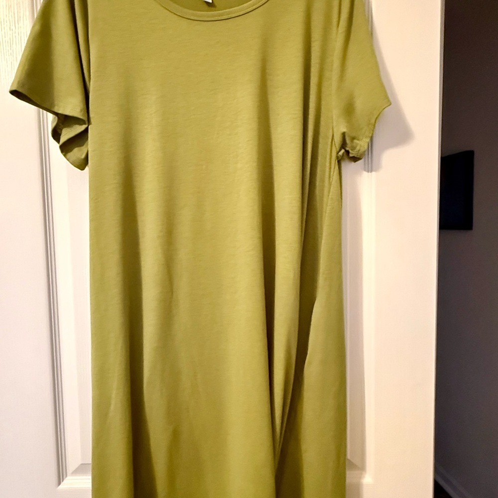 LuLaRoe Olive Green Midi Dress